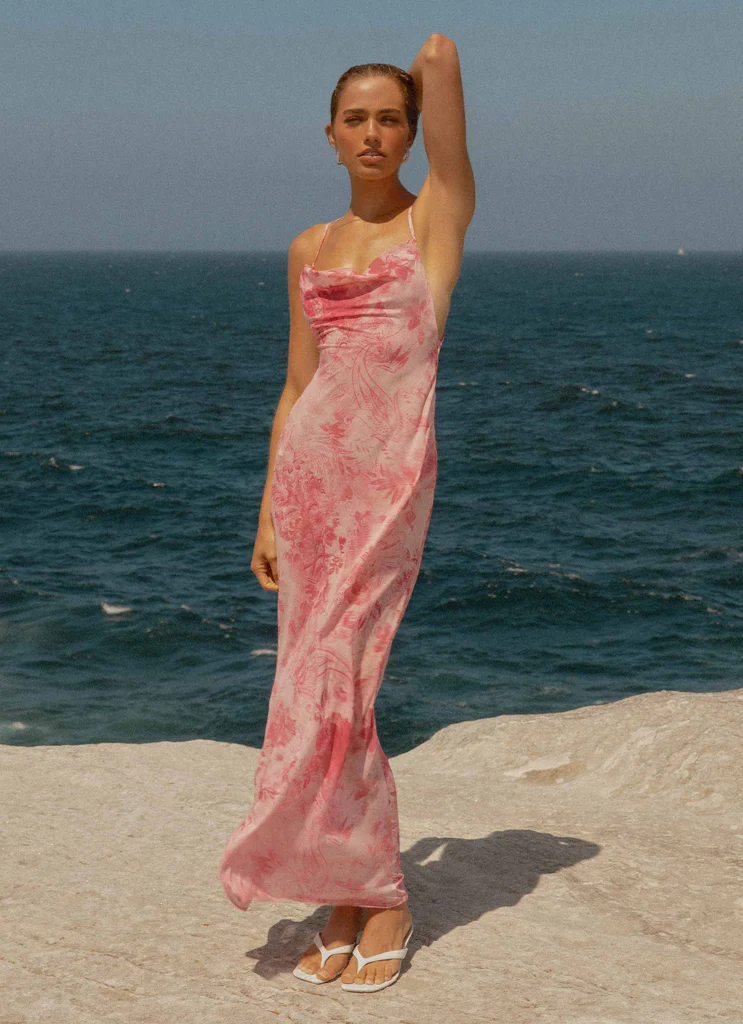 Abito Maxi Tara - Stampato Rosa
