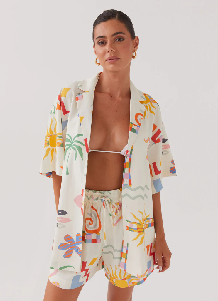 Pantaloncini in Lino Tallulah - Palme Estive