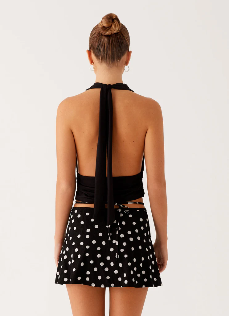 Ashi Cowl Top - Nero