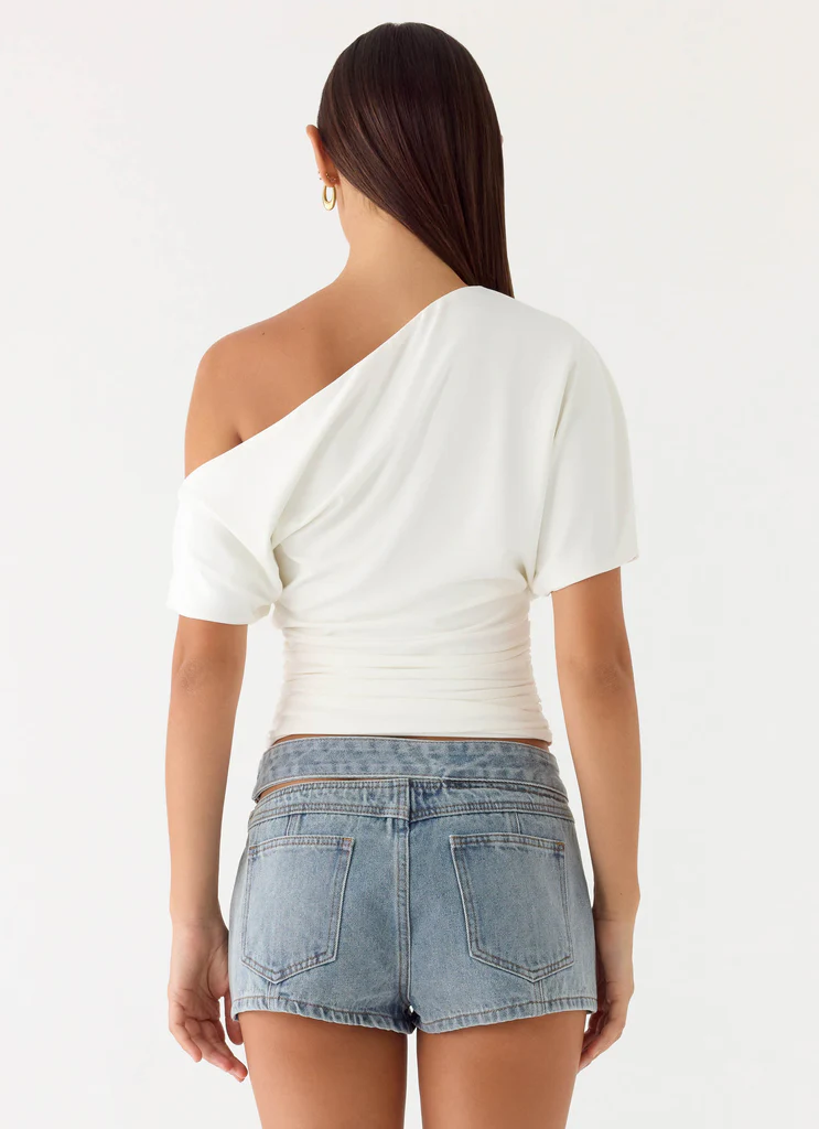 Shorts Mini Denim Hadleigh - Denim Chiaro