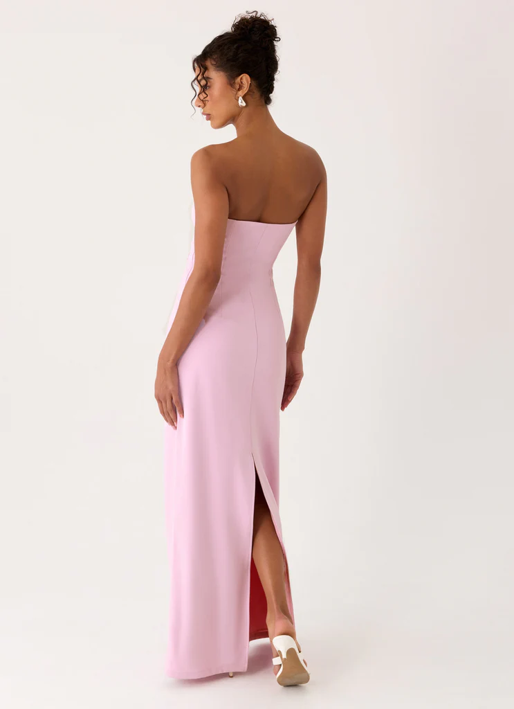 Abito Maxi Senza Spalline Monelise - Rosa