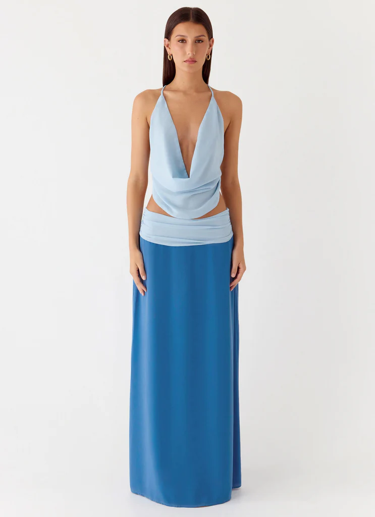 Top a collo Sweet Charm - Azzurro Baby