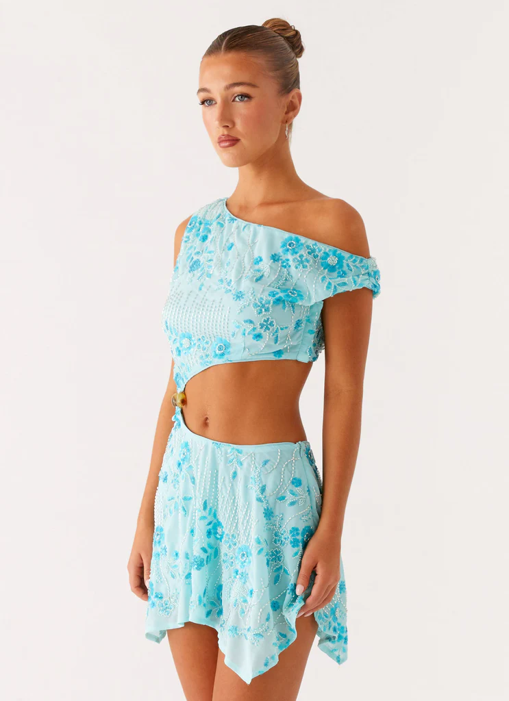 Aletta Abito Mini Con Paillettes - Blu