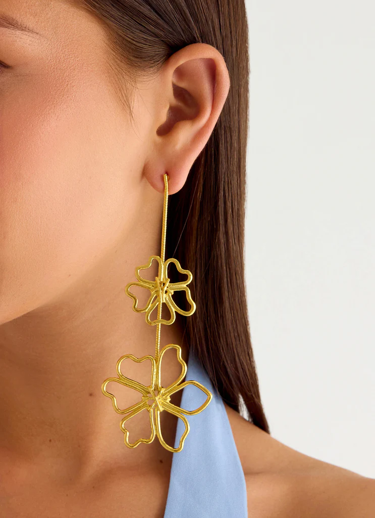Orecchini Wildflower - Oro