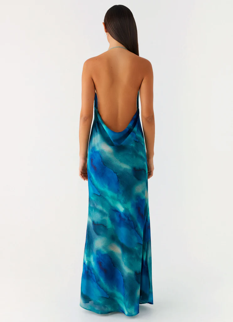 Abito Maxi Journey - Blu Tie Dye