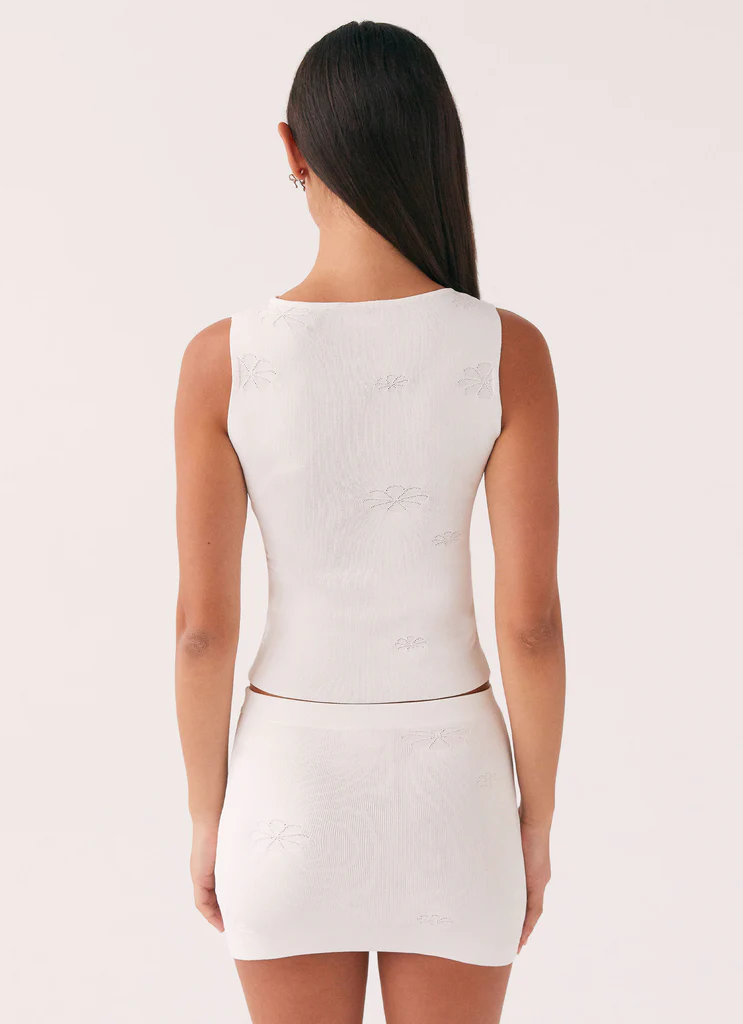 Mini gonna in maglione Holly – Bianco Mini gonna in maglione Holly - Bianco