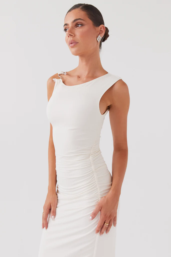 Vestito Maxi In Bloom - Avorio