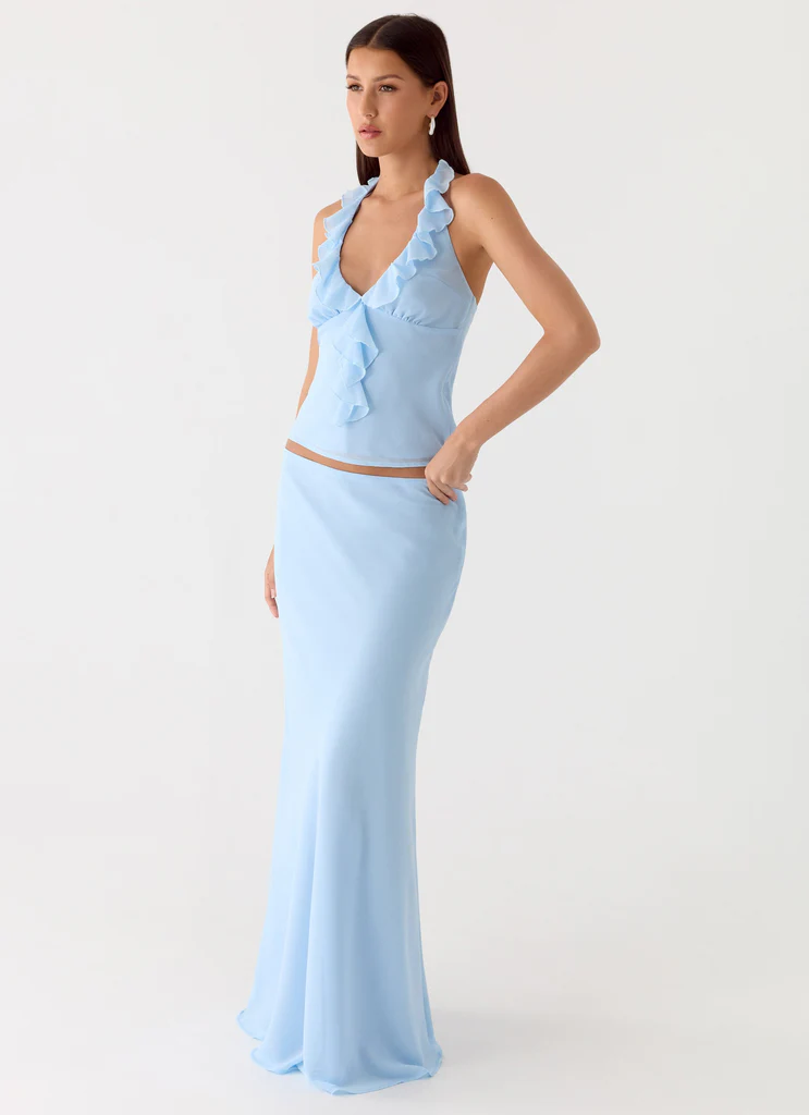 Gonna Maxi in Tulle Star Girl - Blu