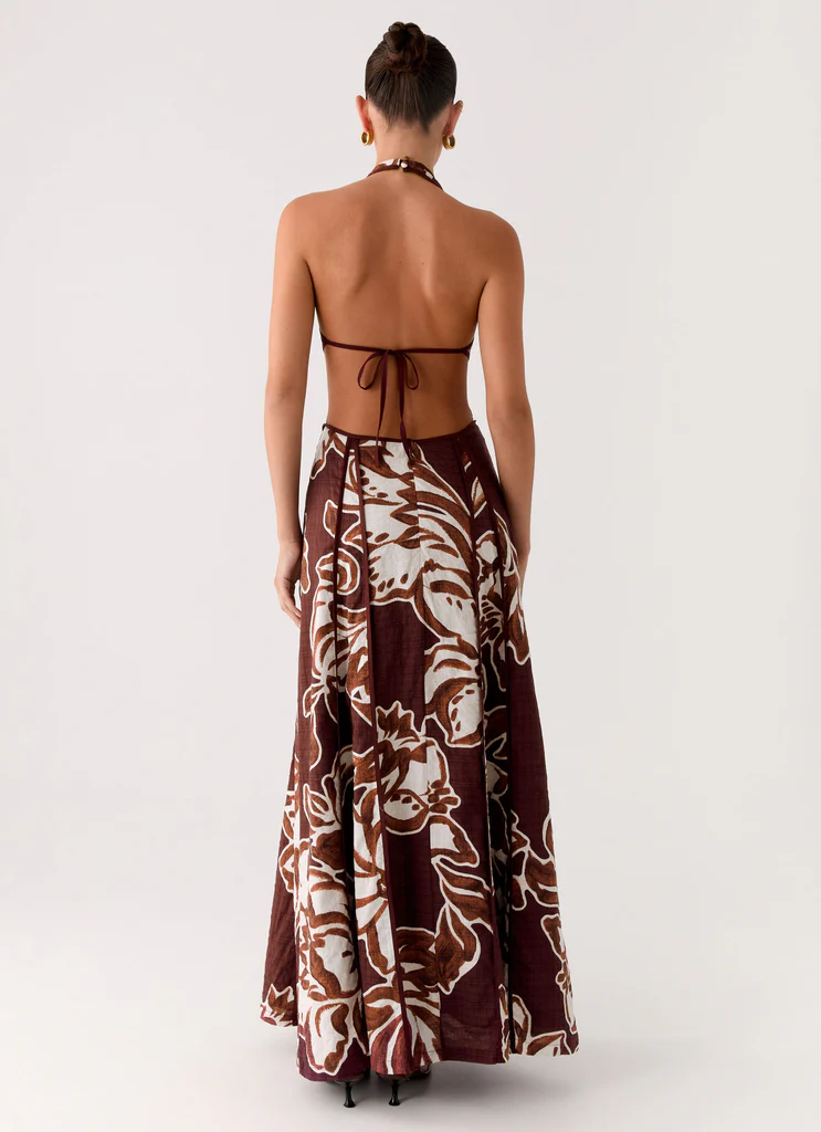 Abito Maxi Sonnet - Espresso Meadow