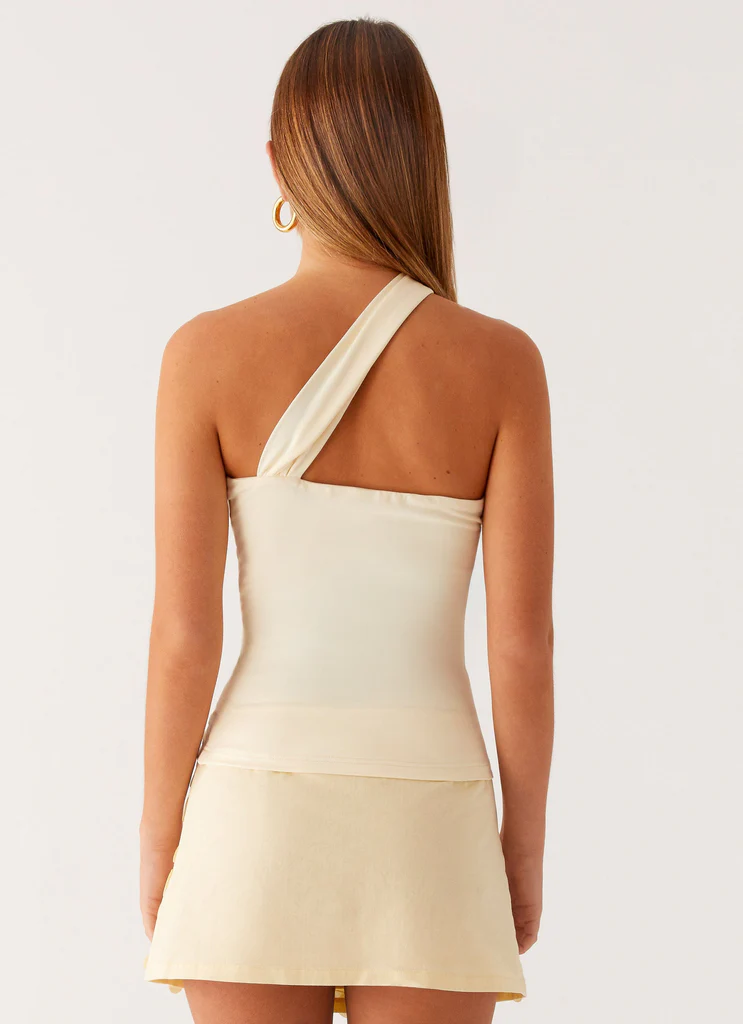 Top con Spalline Mare Spray - Giallo