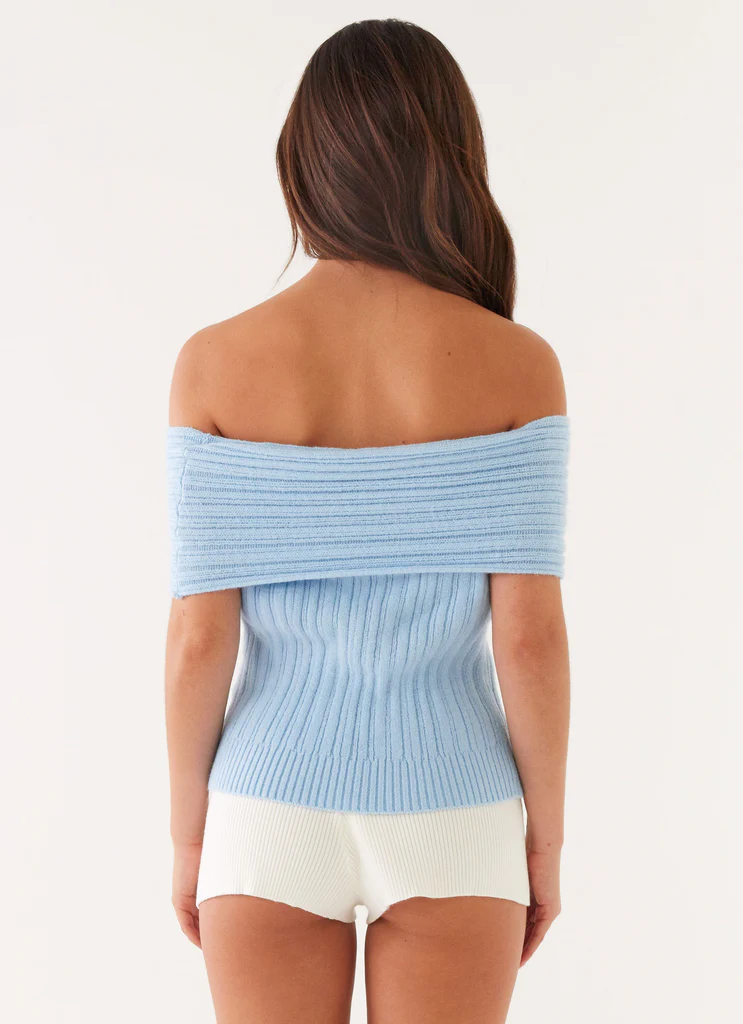 Top in maglia Rosen – Blu Top in maglia Rosen - Blu